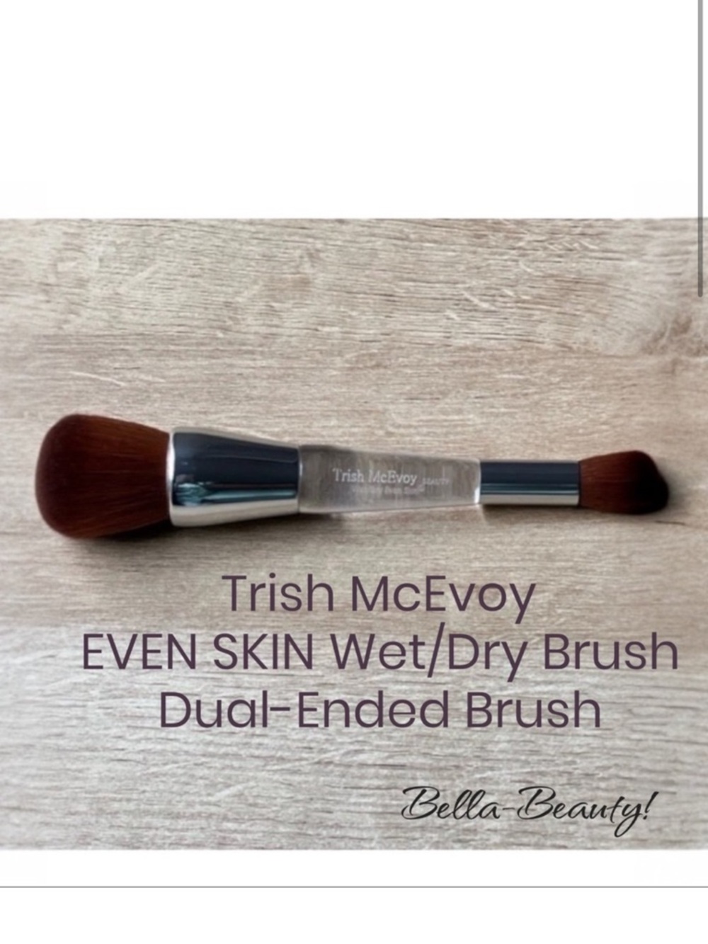 Trish McEvoy EVEN SKIN® Wet/Dry Dual-Ended Brush    ~NEW~   Foundation/Concealer